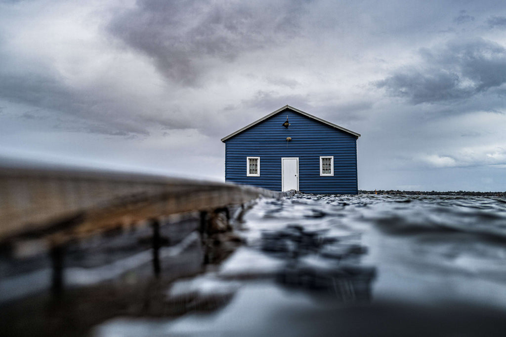 Blue Boat House Rising